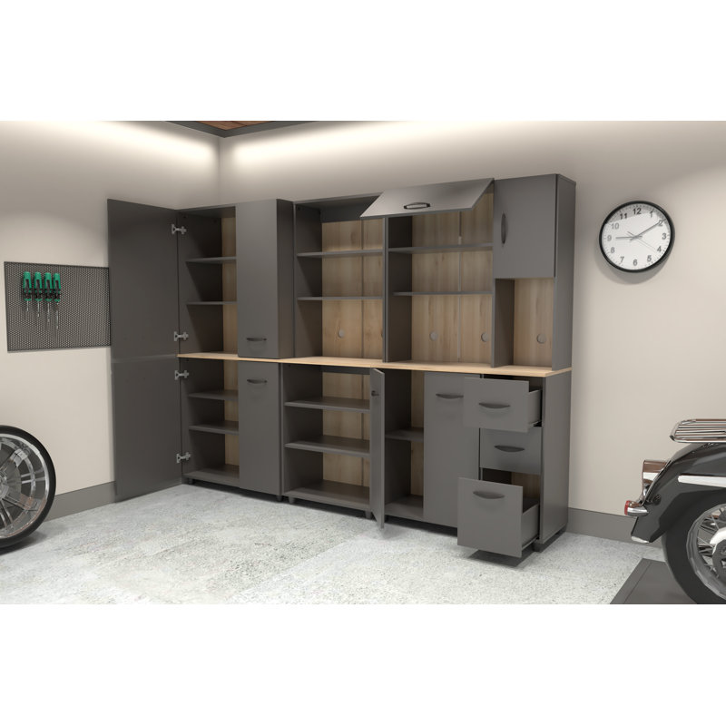 Wade Logan® Proforte 3 Piece Garage Cabinet Set & Reviews | Wayfair